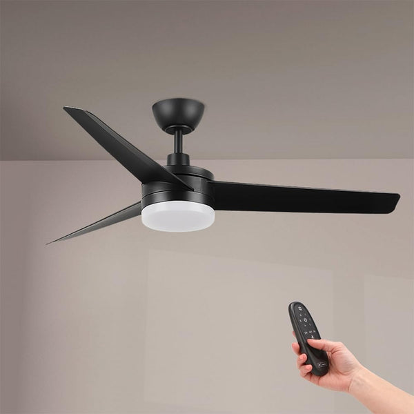 Ventilator de tavan cu LED Black Curve