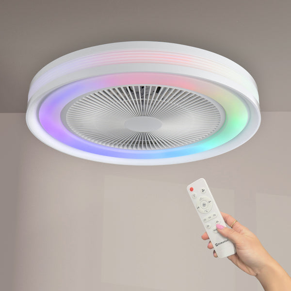 Ventilator de tavan Aero CCT+RGB LED