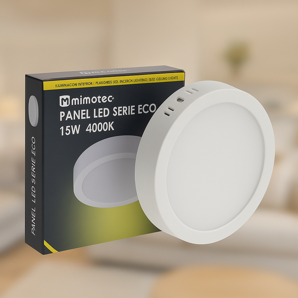 Panou LED Aplicat Circular Seria Eco 15W