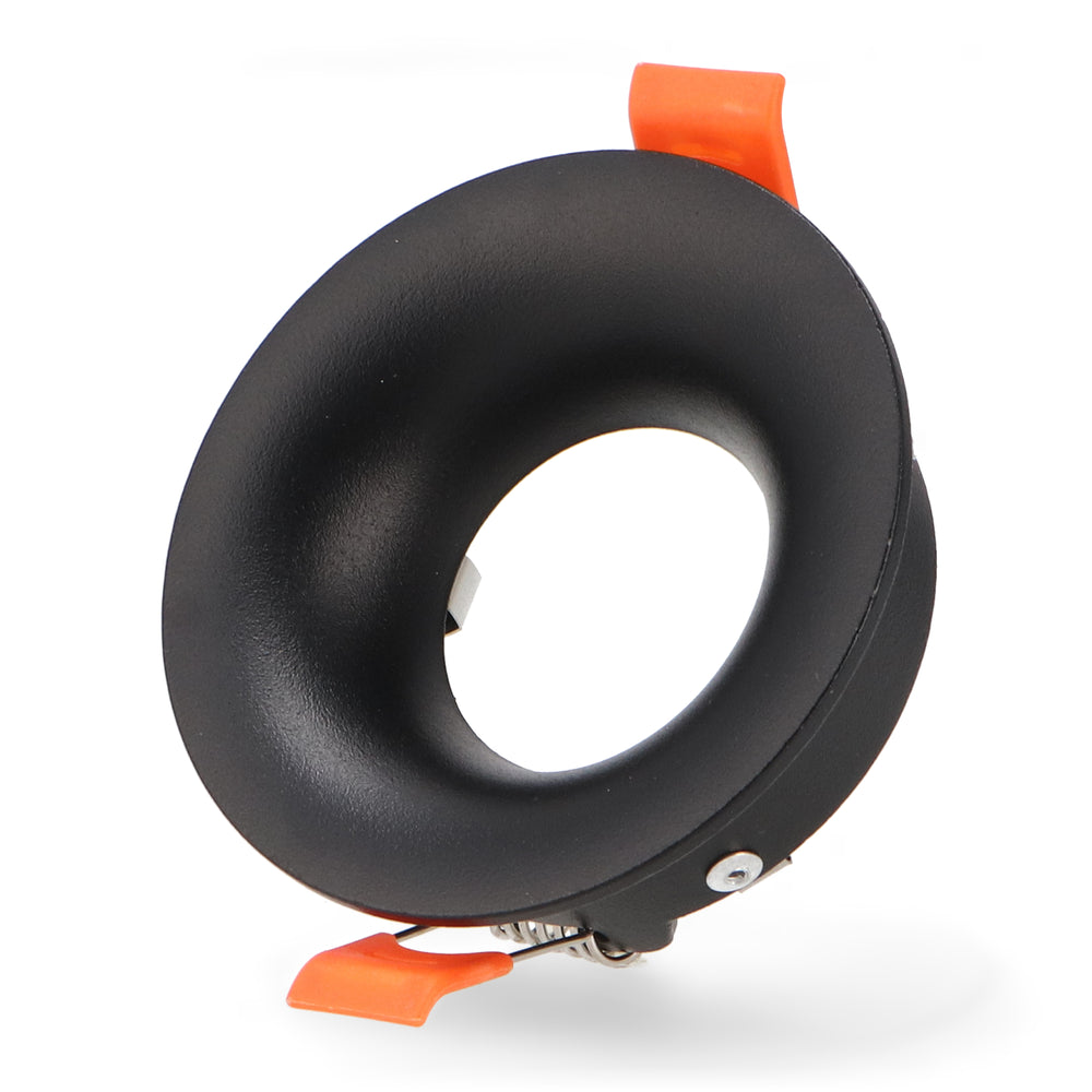Inel fix rotund negru Seria Infinity pentru Gu10/MR16