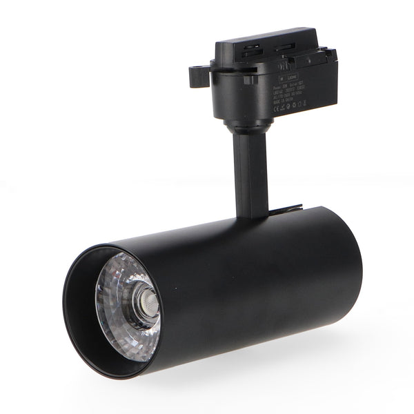 Negru Aras 30W Monofazat CCT LED Lumină pe șină Negru No Ficker