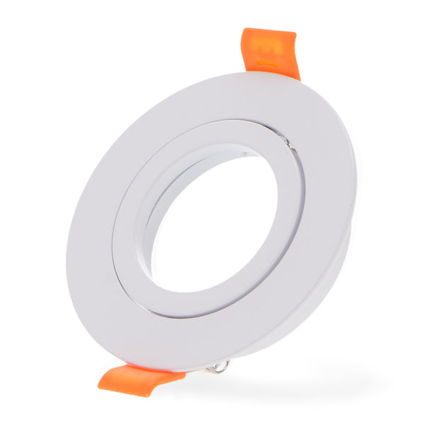 Seria de lux inel rotund alb basculant pentru GU10/MR16