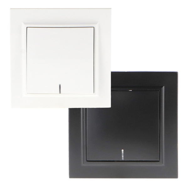 Comutator simplu cu buton cu indicator luminos - EP