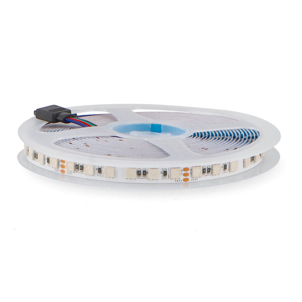 Bandă LED 24V Ip20 RGB 96 LED/m - 5 metri Dc Smd5050 Videny