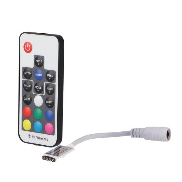 Mini controler pentru benzi LED RGB cu telecomandă RF