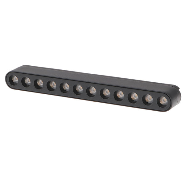 Spot LED pentru hol Seria ET16 12W pentru sina magnetica Negru 48V