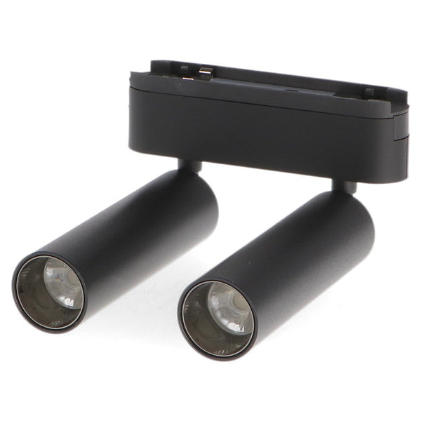 Spot LED seria ET16 7W*2 pentru pista magnetica Negru 48V
