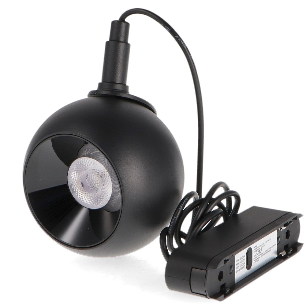 Spot LED Seria ET16 12W pentru pista magnetica Negru 48V