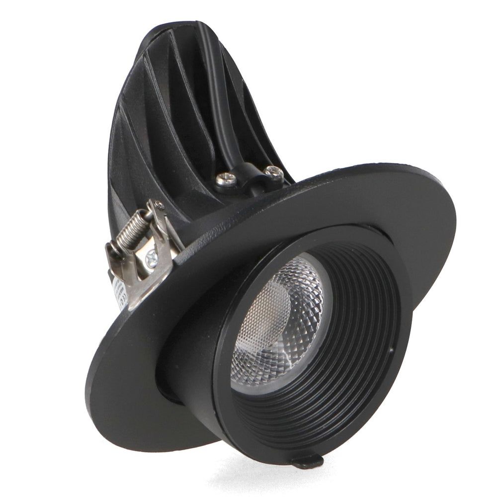 Spot cu LED-uri pe sină reglabilă Negru 15W