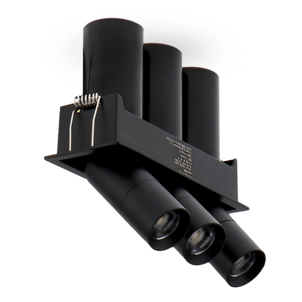 Spot LED orientabil Mini Black Tube Square 15W CCT