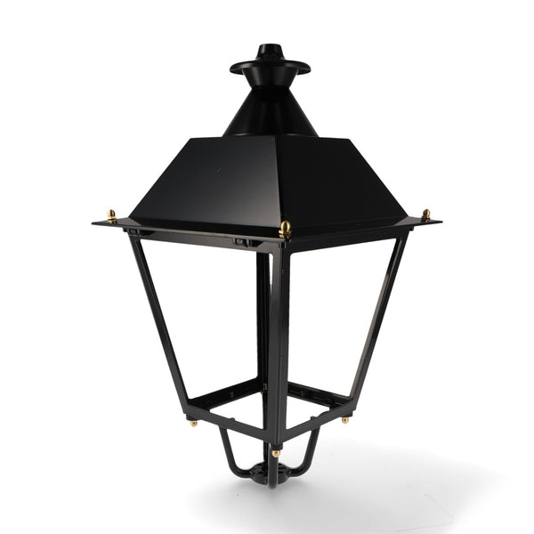 Villa Lantern Cuptor Negru din Oțel Vopsit