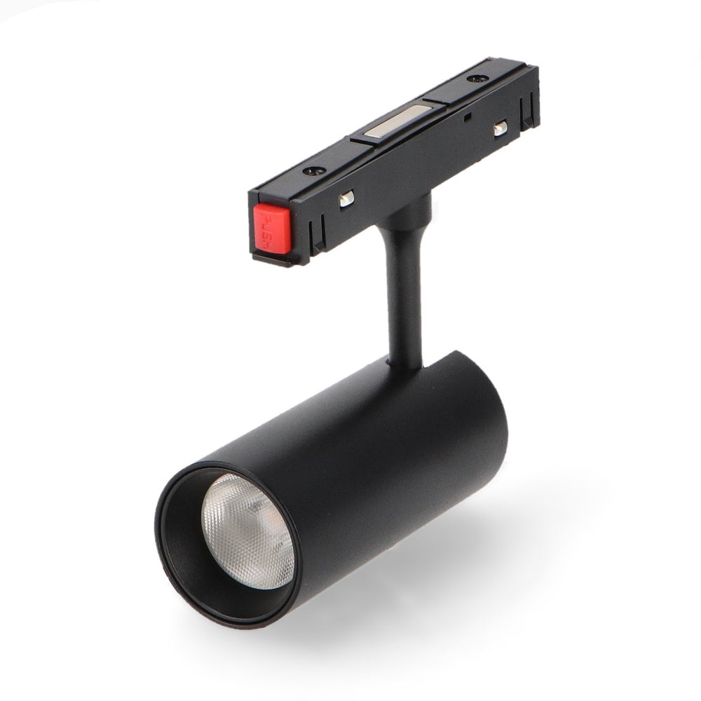 Detaliu spot LED 10W pentru pista magnetica Negru 48V-16