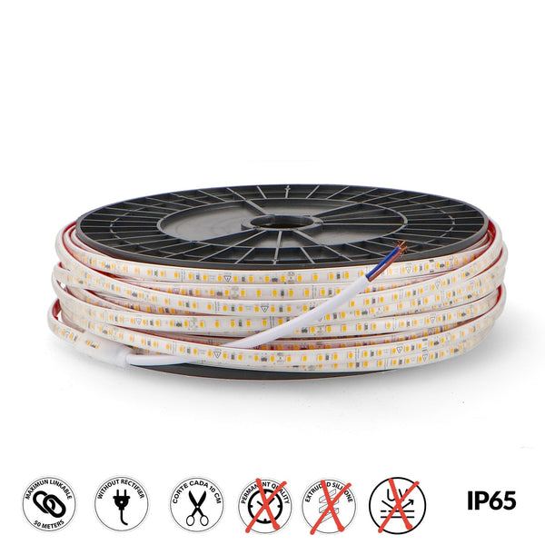 Bandă LED 220V AC SMD2835 Ecofast 10W/m IP65 - 50 metri