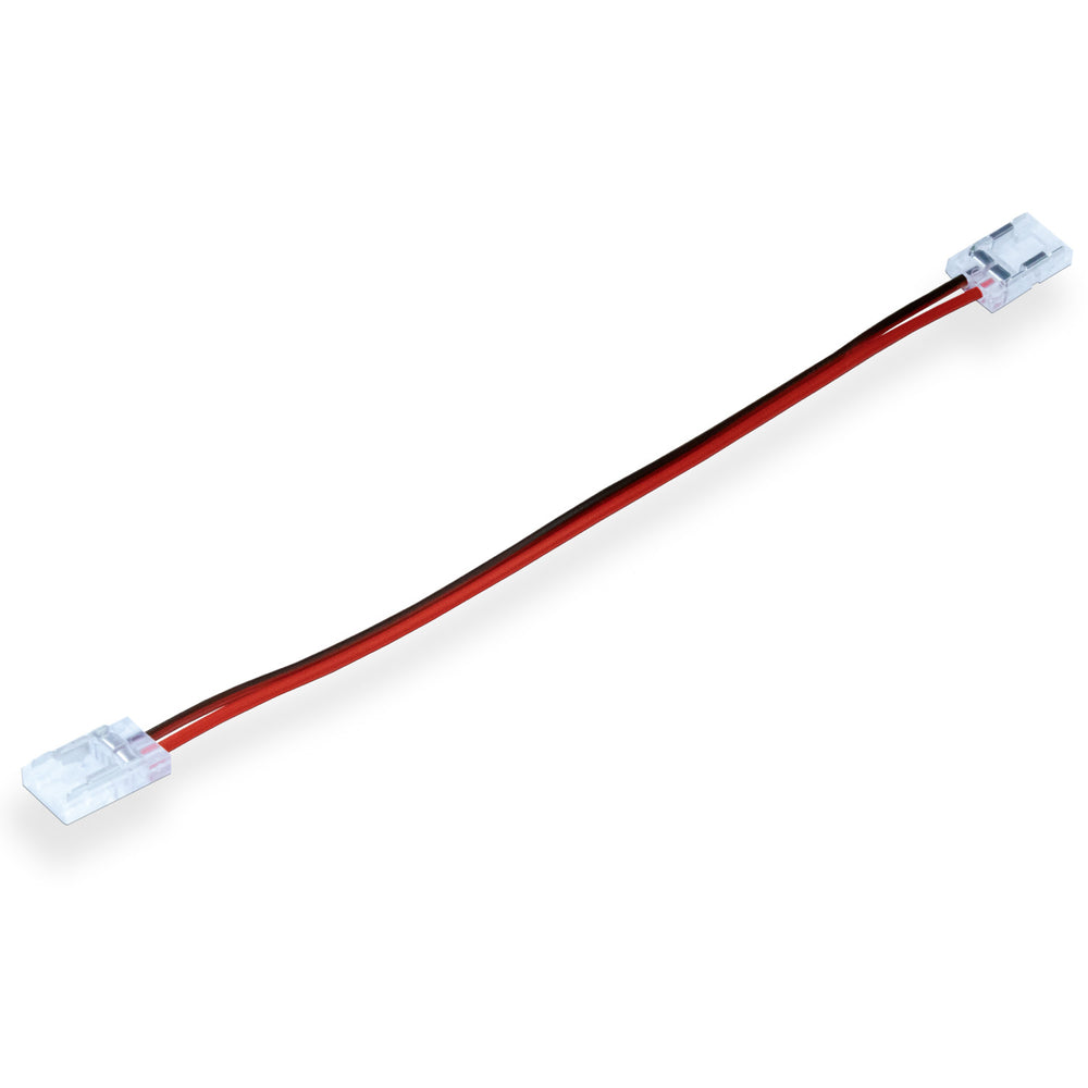 Conector dublu cu cablu pentru bandă LED 8 mm 12V/24V, 2 pini - pachet de 20
