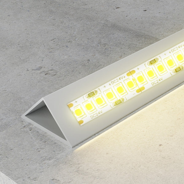 Profil triunghiular din aluminiu - 2 metri
