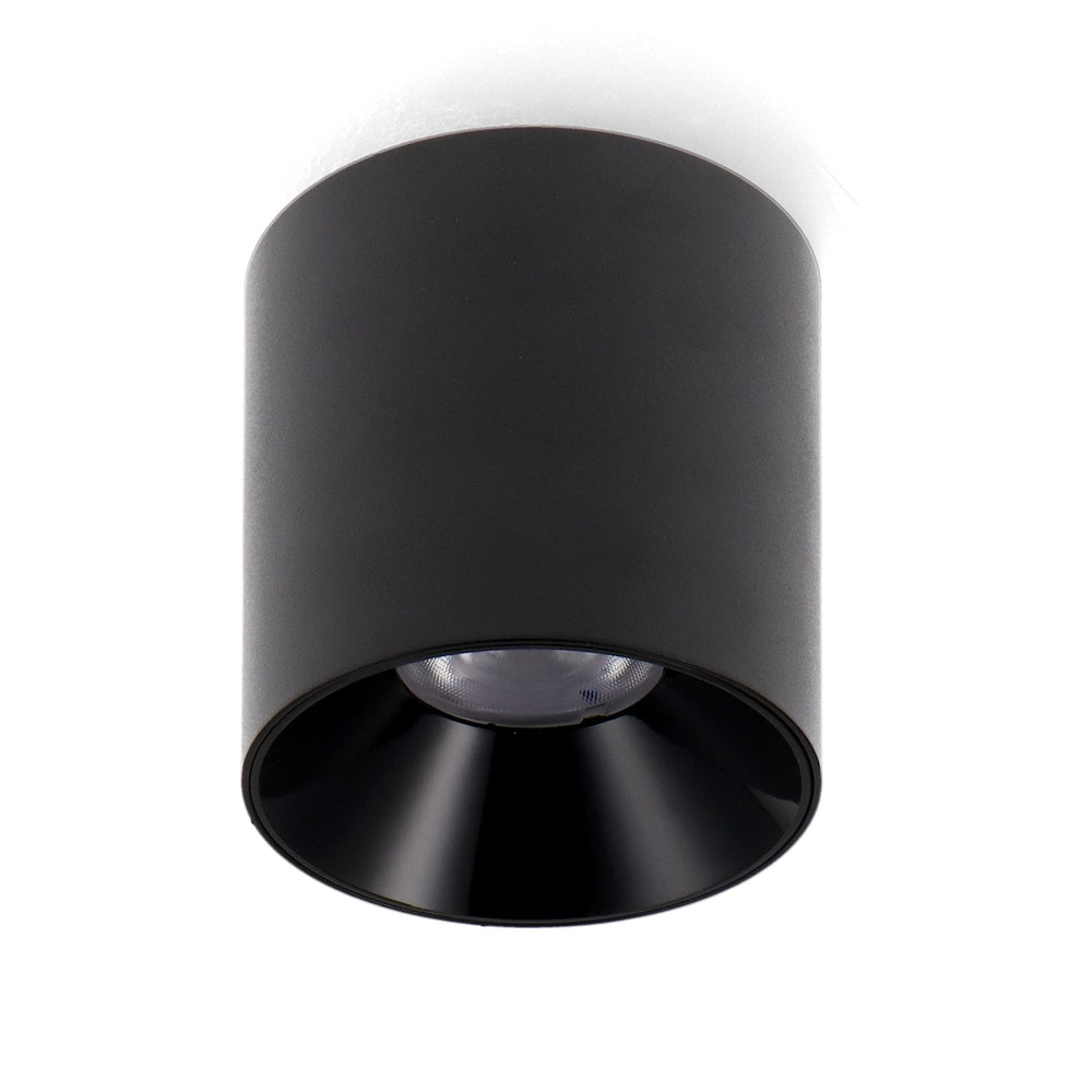 Aplică LED tub fix negru 10W (UGR 17) CCT