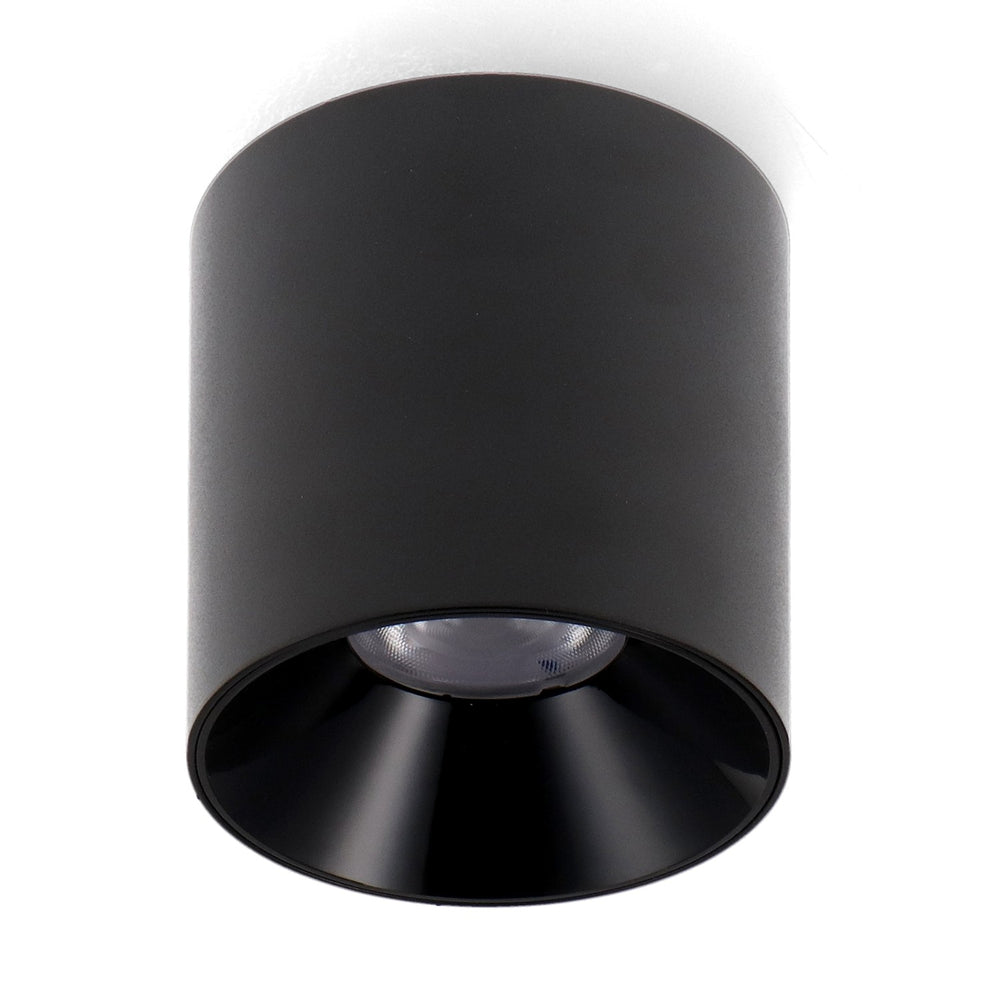 Aplică LED tub fix negru 20W (UGR 17) CCT