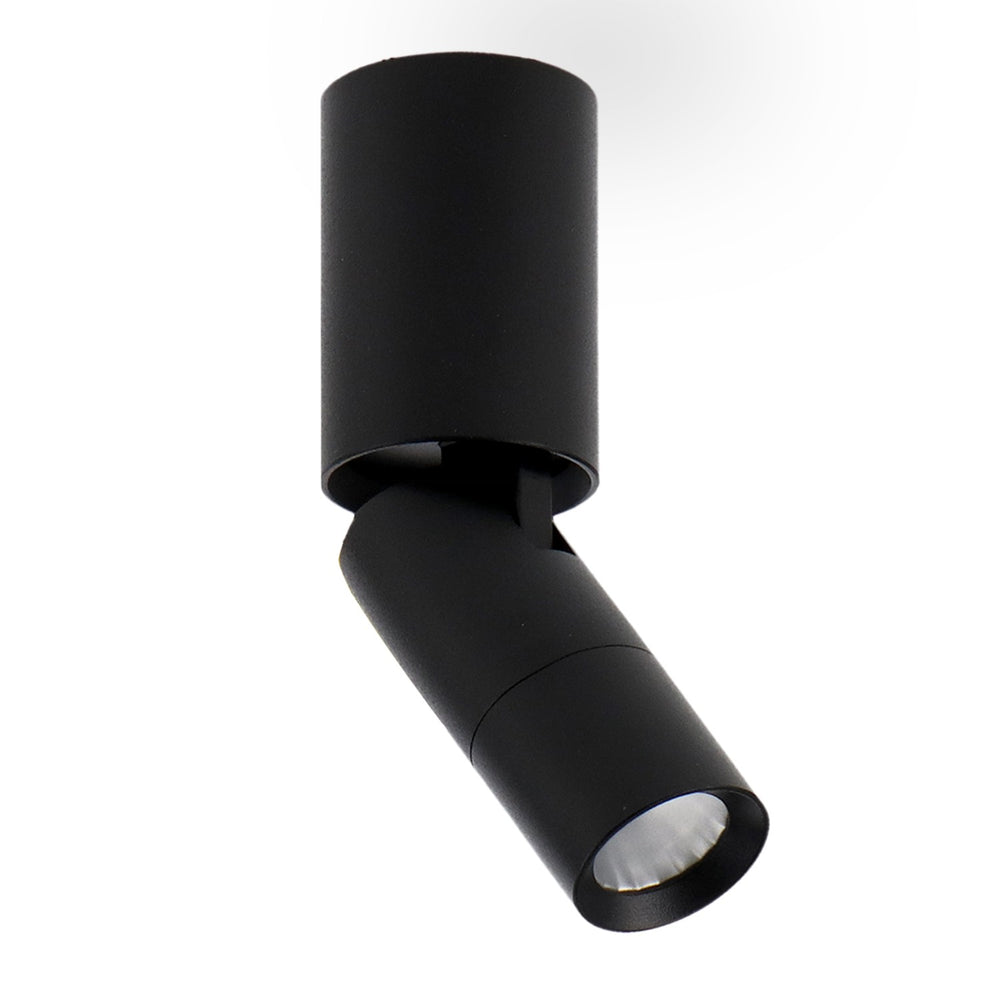 Aplică LED orientabilă neagră, tip tub, 5W (UGR 17)
