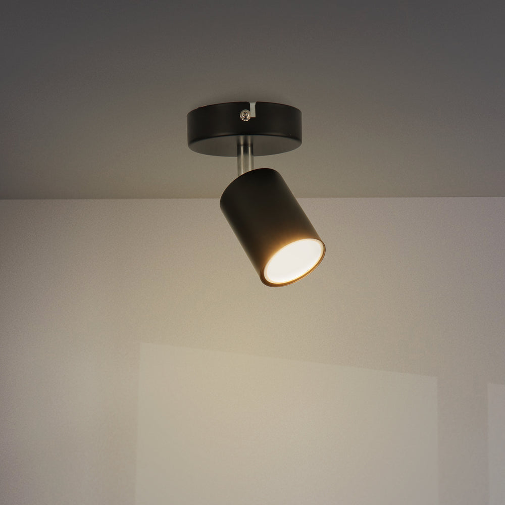 Plafoniera Country GU10 1 Spot Negru