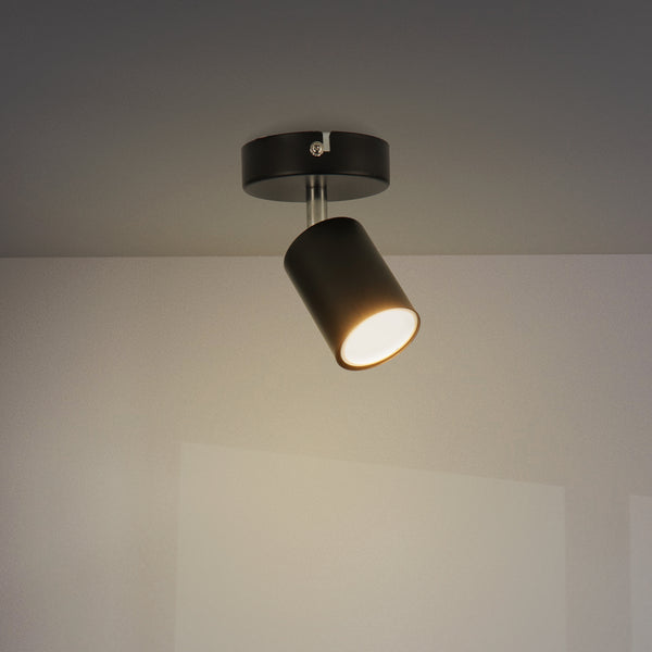 Plafoniera Country GU10 1 Spot Negru