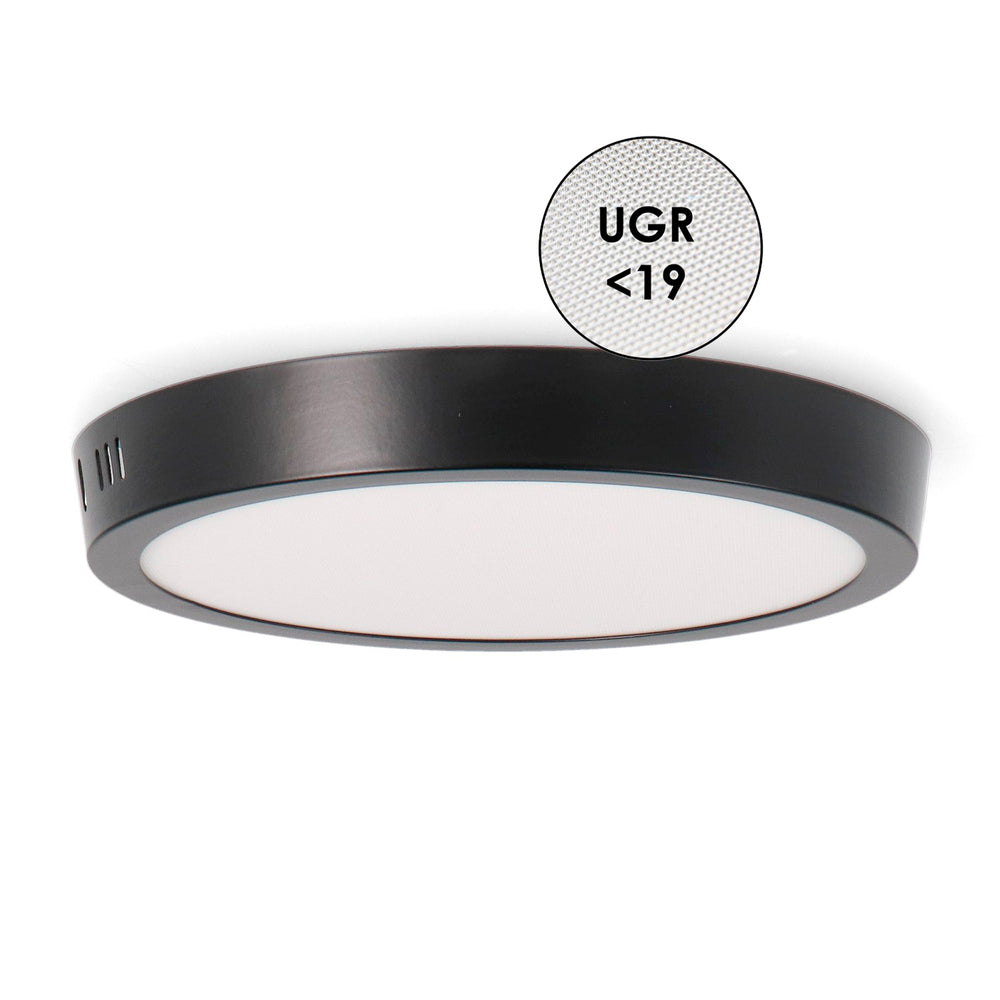 Panou negru cu suprafață circulară 20W CCT