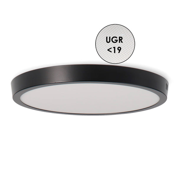 Panou negru cu suprafață circulară 25W CCT