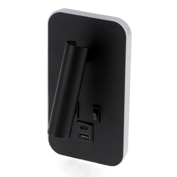 Aplică de perete LED orientabilă Black Bruve 10W