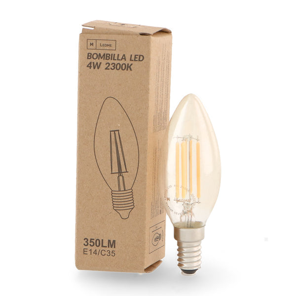 Bec LED Filament E14 C35 4W Chihlimbar
