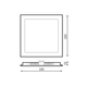 Panou LED Patrat Seria Slim 20W