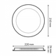 Downlight circular cu LED Seria Advance 24W CCT