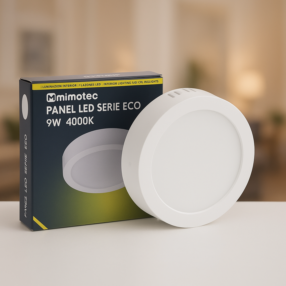 Panou LED Aplicat Circular Seria Eco 9W