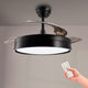 Ventilator de tavan cu LED negru - imagine 4