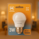 Bec LED E27 G45 3W