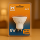 Bec LED GU10 8W 38° - imagine 2