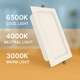 Downlight LED Cuadrado Seria Eco 20W - imagine 6