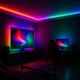 Bandă LED 220VAC 14.4W/m RGB - 50 metri SMD5050 Rapid - imagine ambientală