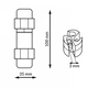 Conector pentru furtun electric cu grad de protecție IP68. | Pachet 20 buc - imagine 3