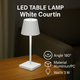 Lampă LED De Masă White Courtin - imagine 4