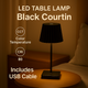 Lampă LED De Masă Black Courtin - imagine 4