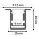 Profil din aluminiu Sor - 2 metri | Pachet 5 buc (10 m) - imagine 3