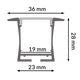 Profil din aluminiu Bify - 2 metri - imagine 3