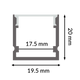 Profil din frânghie din aluminiu - 2 metri - imagine 3
