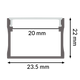 Profil din aluminiu Sumo - 2 metri - imagine 3