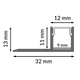 Profil de aluminiu Ope - 2 metri - imagine 3