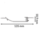 Profil din aluminiu lacuit Cue White - 2 metri - imagine 3