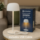 Lampă LED De Masă White Gonza - imagine 6