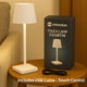 Lampă LED De Masă White Courtin - imagine 6