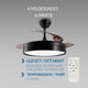 Ventilator de tavan cu LED negru - imagine 5