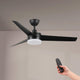 Ventilator de tavan cu LED Black Curve