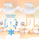 Ventilator de tavan cu LED alb - imagine 7
